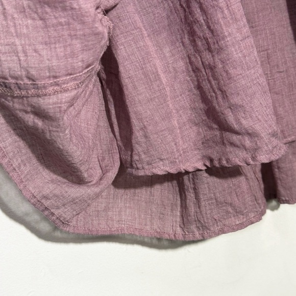 Umgee Sleeveless Floral Lace Detail Cotton Blend Mini Dress, Mauve size S - Picture 3 of 6